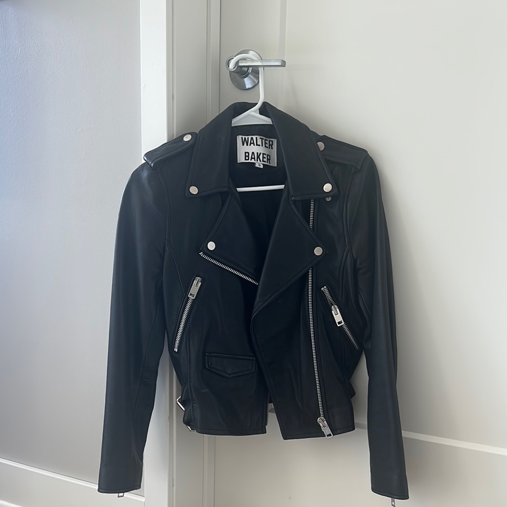 Walter Baker Black Leather Jacket Timeless Style
